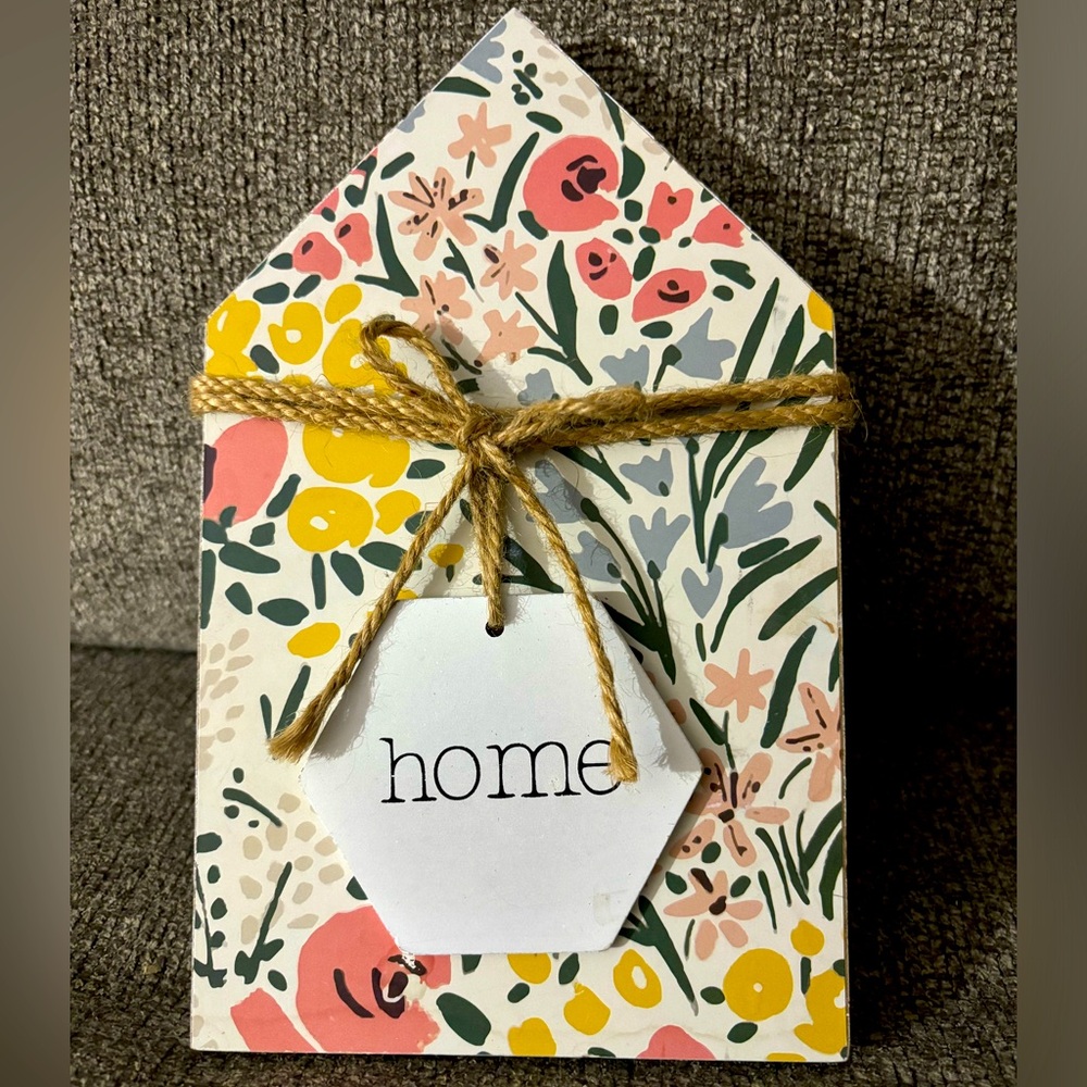 “Home” table top decor